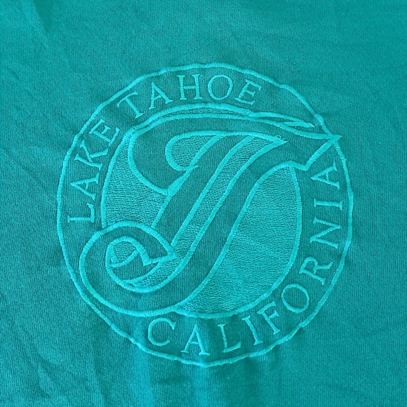 Vintage 80s Lake Tahoe California  Crewneck Sweatshirt by Hanes - Picture 4 of 8
